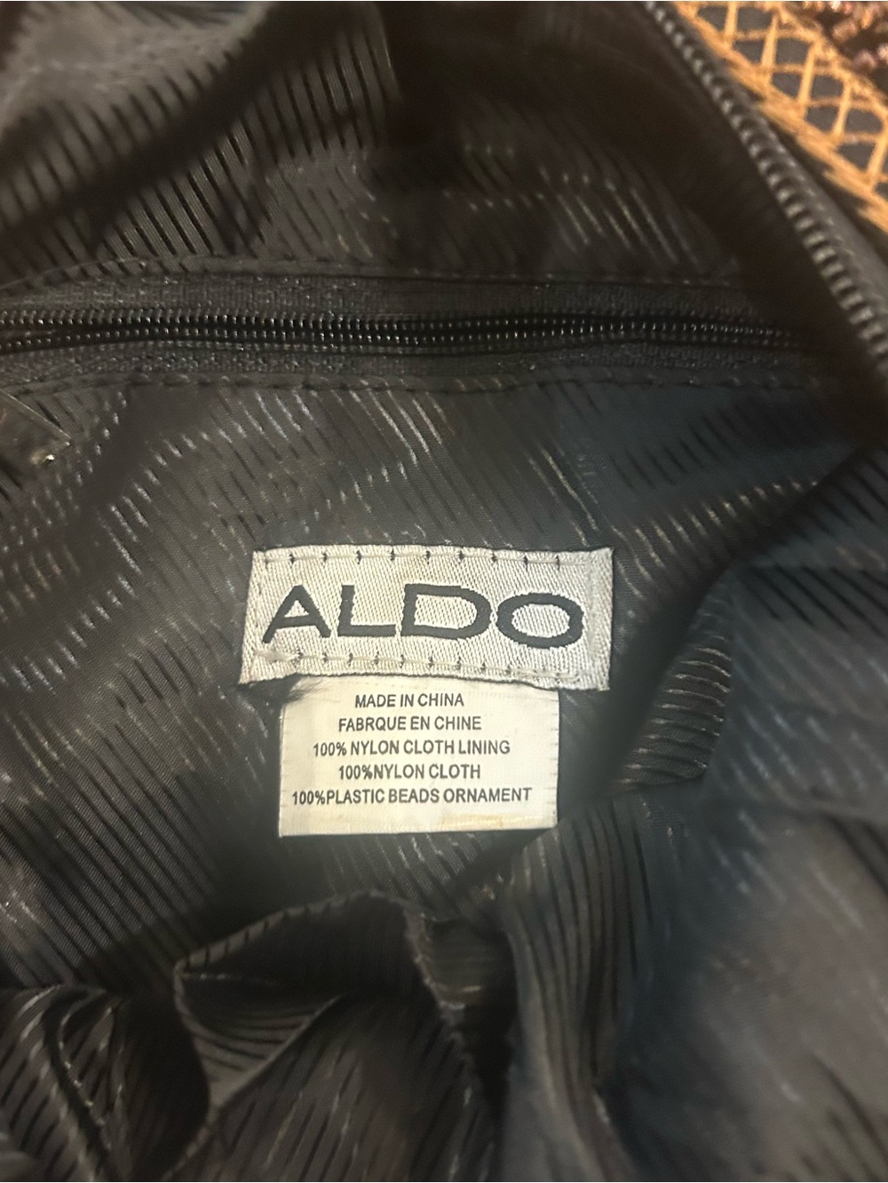 Vintage Y2K ALDO Heavily Beaded Metallic Hobo Shoulder Bag - Picture 2 of 6